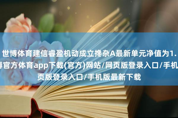 世博体育建信睿盈机动成立搀杂A最新单元净值为1.262元-世博官方体育app下载(官方)网站/网页版登录入口/手机版最新下载