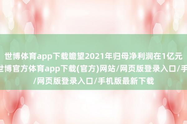 世博体育app下载瞻望2021年归母净利润在1亿元至1.48亿元-世博官方体育app下载(官方)网站/网页版登录入口/手机版最新下载